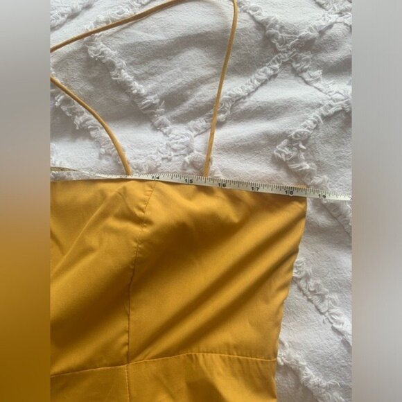 En Saison - yellow midi dress (large) - Picture 10 of 15